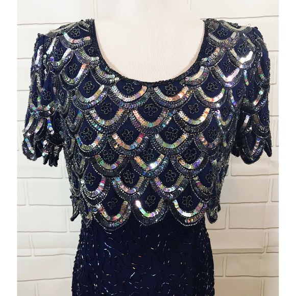 Vintage Stenay Cocktail Evening Formal Dress - Picture 2 of 6